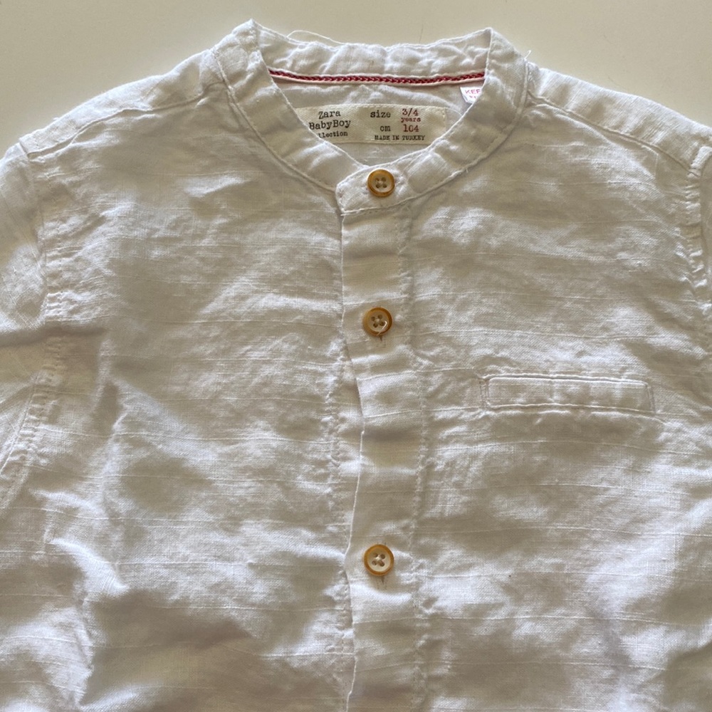 Zara 💯 linen button down shirt in great condition